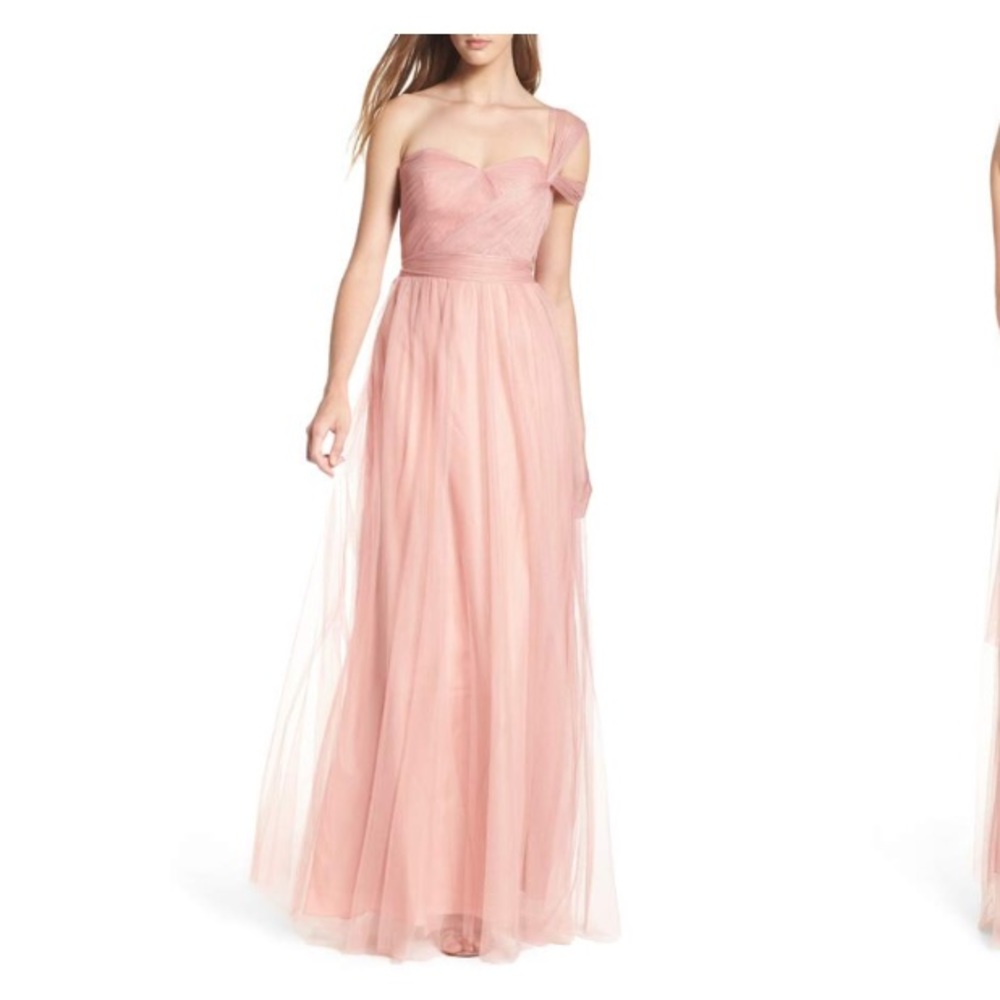 Jenny Yoo Annabelle Convertible Tulle Column Dress